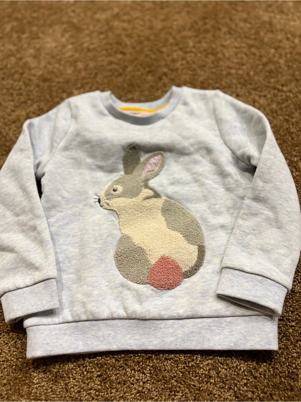 Mini Boden Tufted Bunny Sweatshirt